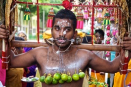 Thaipusam is a religious celebration held by devotees of Tamil community.